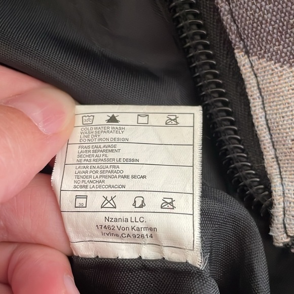 Vintage Hurley Messanger Laptop Bag Plaid Retro Office City Commuter Tote Large - Picture 6 of 16